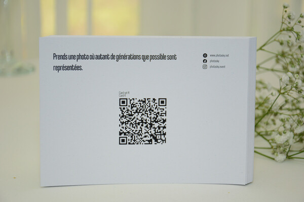 Défis photo/impressions de codes QR